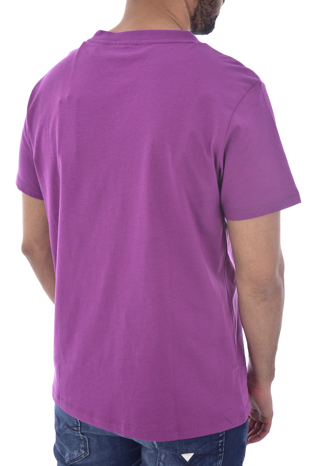 Tee-shirt violet manches courtes homme - Guess F92i00