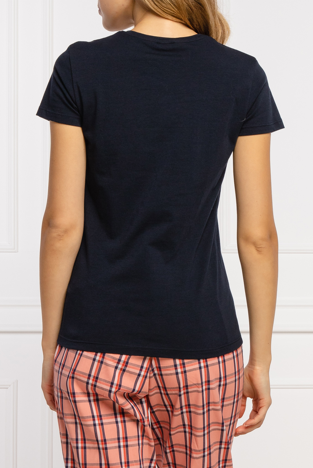 Tee-shirt slim fit bleu Emporio Armani - 163139 femme