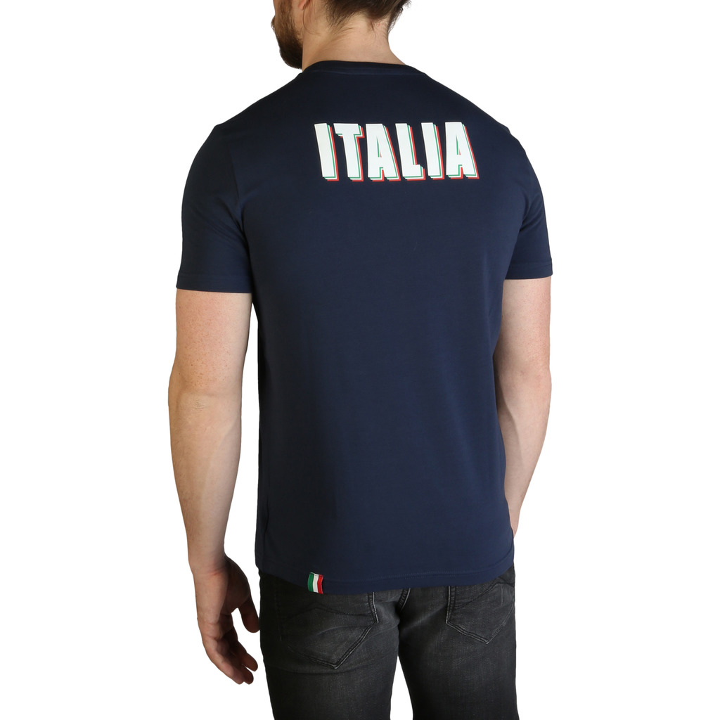 Tee-shirt bleu à manches courtes Emporio Armani - 8nptd8