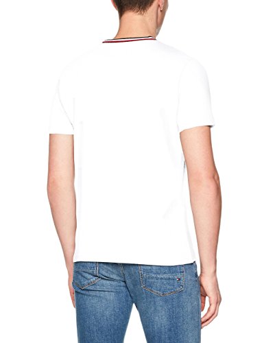 Tee-shirt blanc uni en coton homme - Tommy Hilfiger