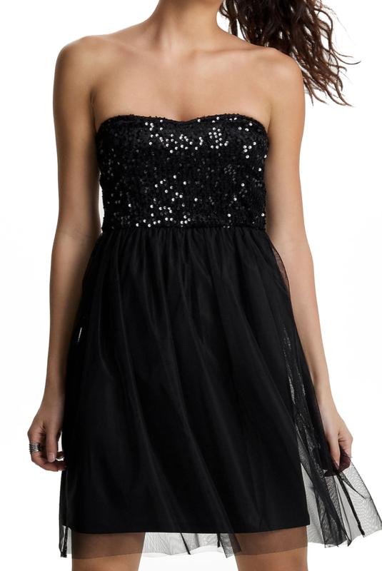 Robe bustier sexy à sequins Femme - Only