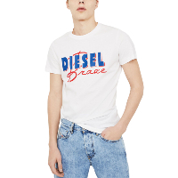Tee-shirt blanc homme Diesel -  T-diego C2