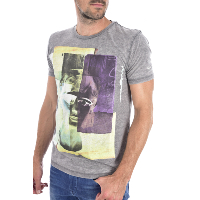 Tee-shirt gris homme srigraphie - Pepe Jeans Pm503230