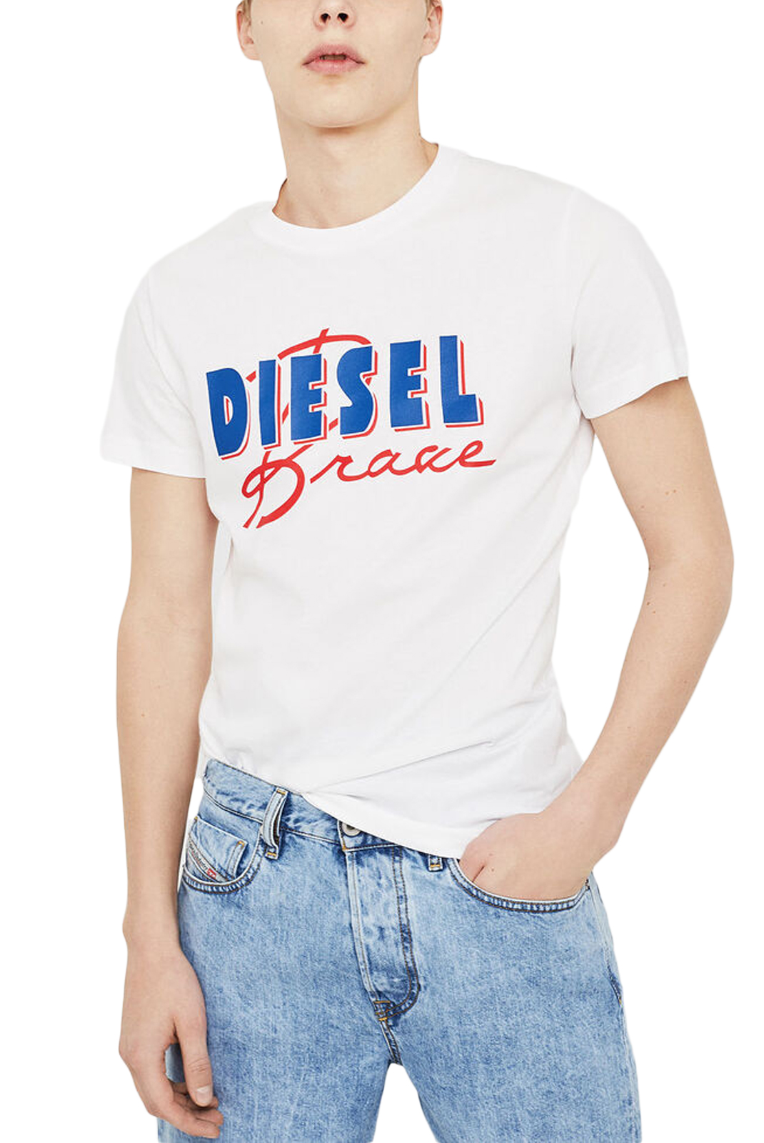 Tee-shirt blanc homme Diesel -  T-diego C2