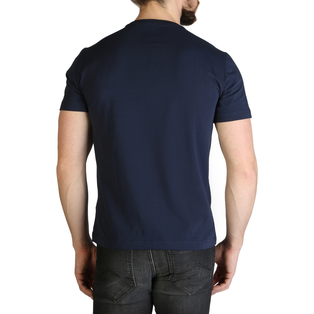 Tee-shirt bleu regular fit manches courtes Emporio Armani - 7vpt21