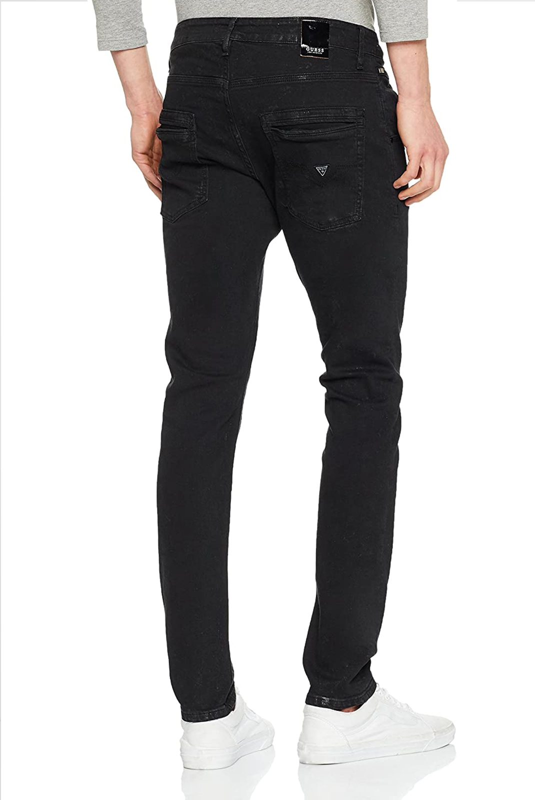 Jeans slim noir homme Guess - M81a05
