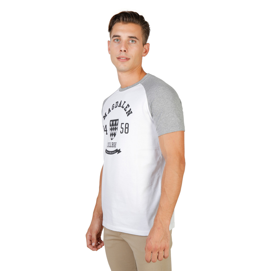 Tee-shirt gris manches courtes homme - Oxford Magdalen