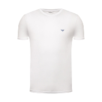 Tee-shirt blanc col arrondi Emporio Armani - 111019