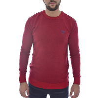 Pull rouge rversible bleu homme - Guess U84r01 