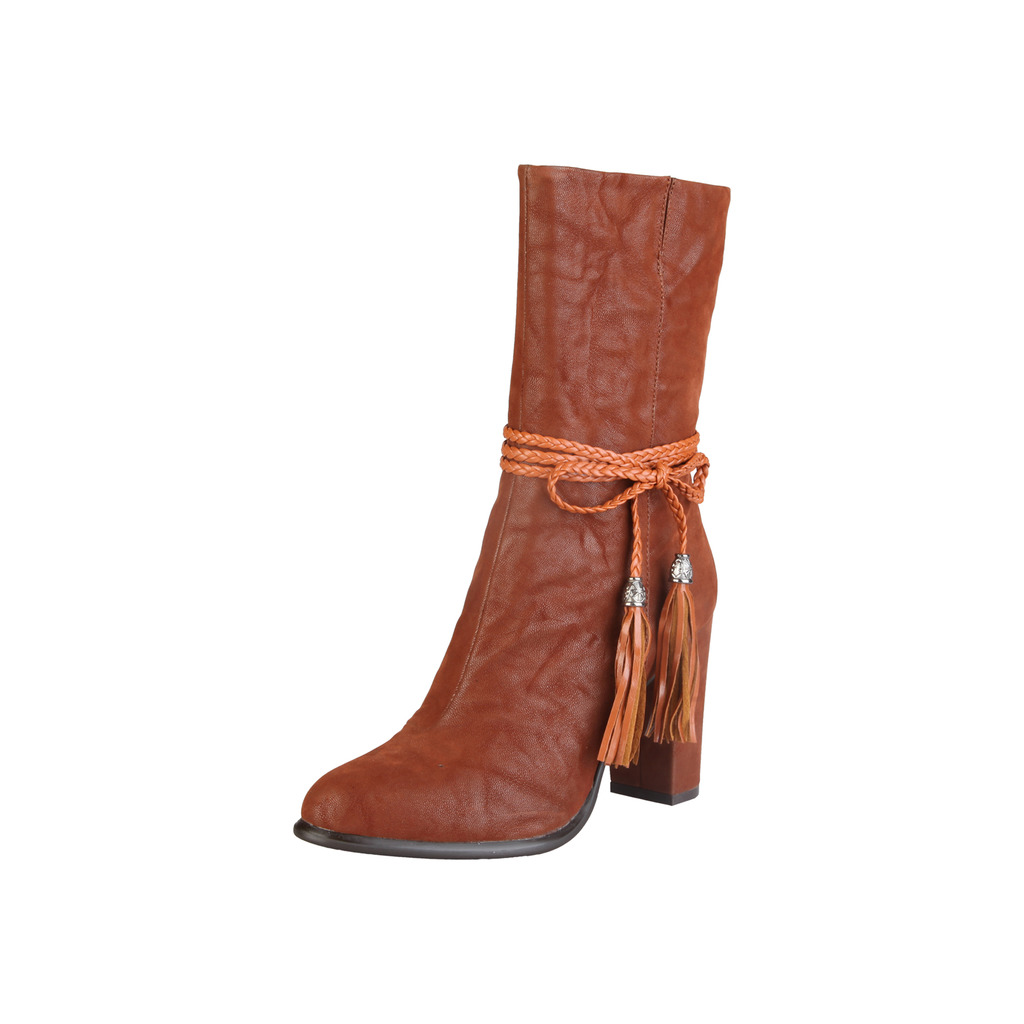 V1969 Bottines Marron Clervie À Talon
