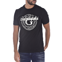 Tee-shirt noir slim manches courtes M1bi35 - Guess