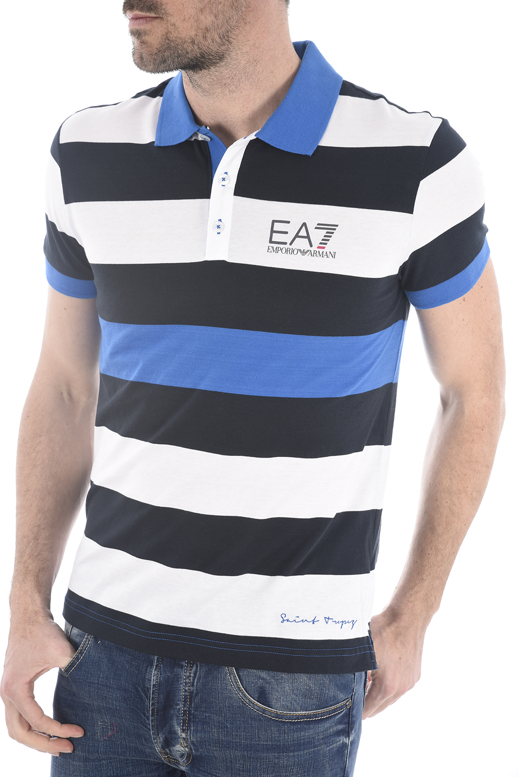 Homme Vêtements T-shirts Polos Polo Polos EA7 Emporio EA7 pour homme en coloris Bleu 