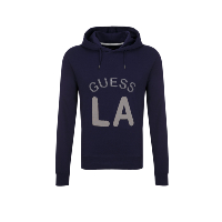 Sweat à capuche bleu femme - Guess U72Q02