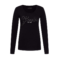 T-shirt à manches longues noir femme - W1yi90 - Guess