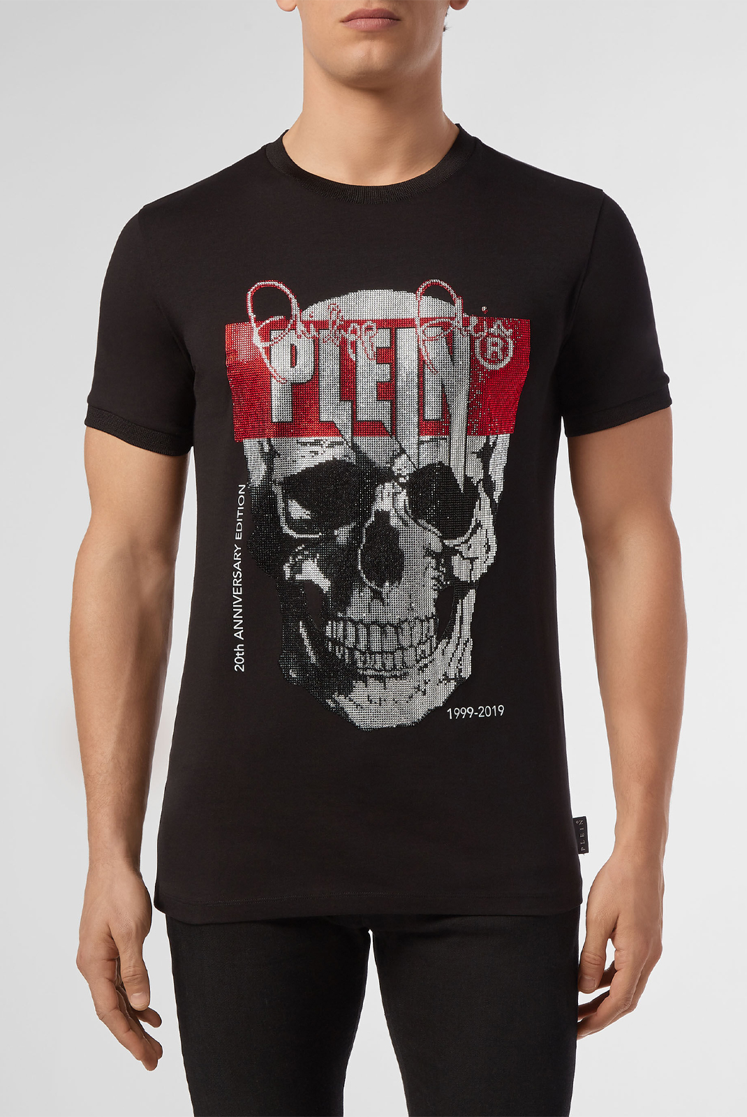 Tee-shirt Platine Noir Mtk3678 Philipp Plein - PRIX FOU