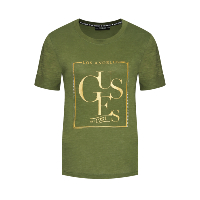 Tee-shirt vert Guess élégant pour femme - W1yi0q R8g00