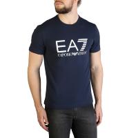 Tee-shirt bleu regular fit manches courtes Emporio Armani - 7vpt21