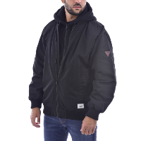 Manteau noir homme - Blouson regular fit Guess - M0bl60