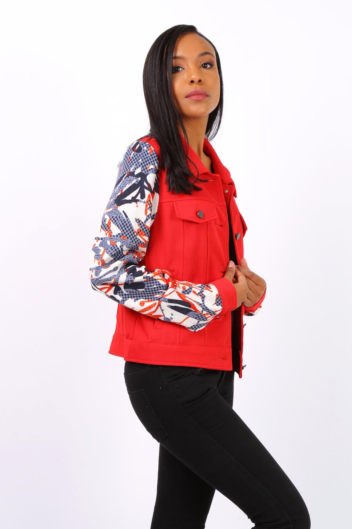 Blazer rouge chic femme - For Her Paris 