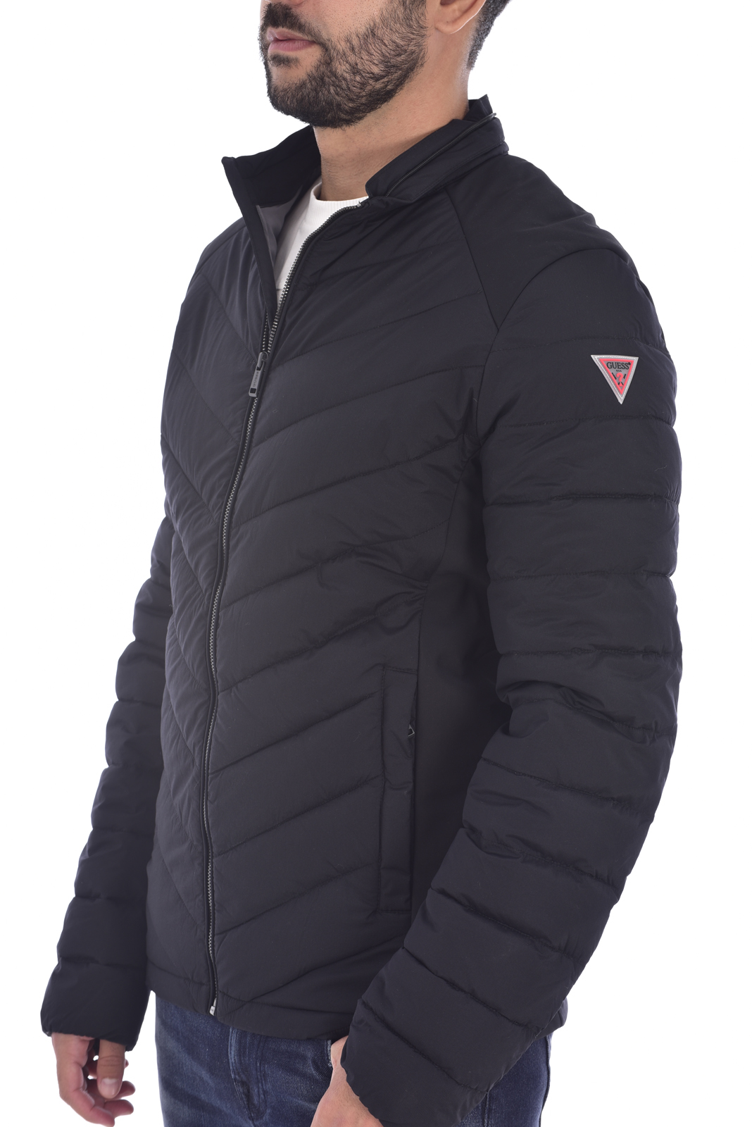  Doudoune Noir Regular Fit M1bl43 We790 Guess