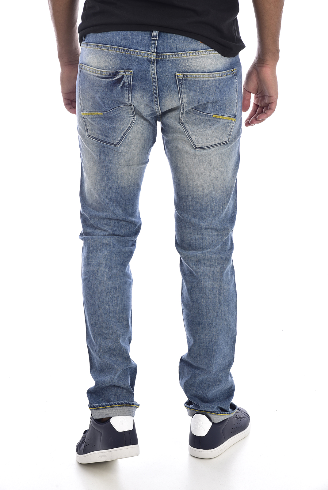 Jeans bleu stretch regular pour homme Meltin Pot - D1577