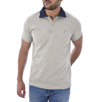 Polo gris coton pour homme Diesel - Basileus Oosfvg 