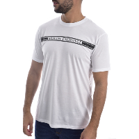 Emporio Armani Tee-shirt Blanc À Manches Courtes 6gztau Zja5z
