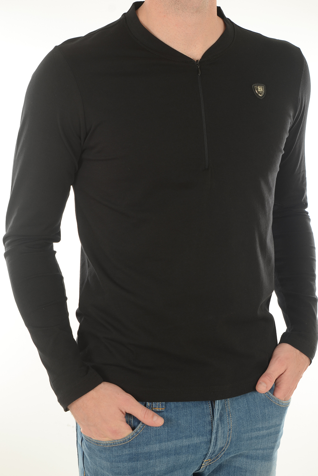 Redskins Tee-shirt Noir Wow Warner Manches Longues