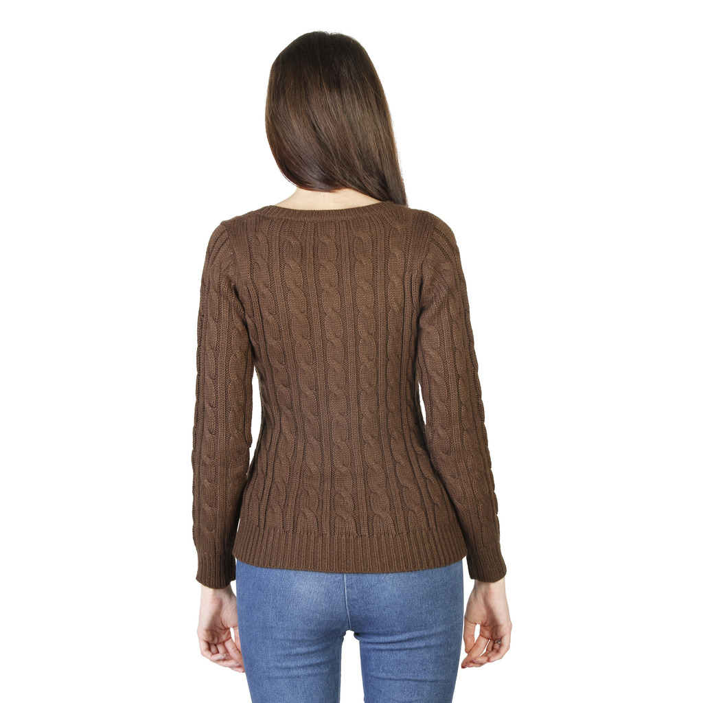 VON FURSTENBERG PULL ART_B MARRON A COL ROND FEMME