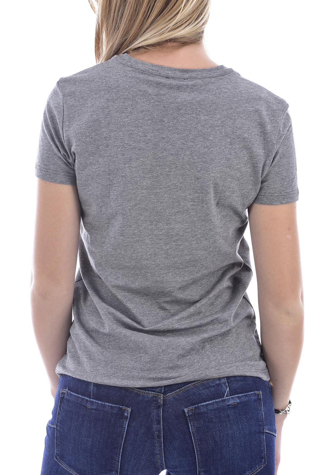 Tee-shirt stretch gris Emporio Armani - 164272