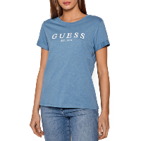 Tee-Shirt bleu regular fit W0gi69 - Guess Femme