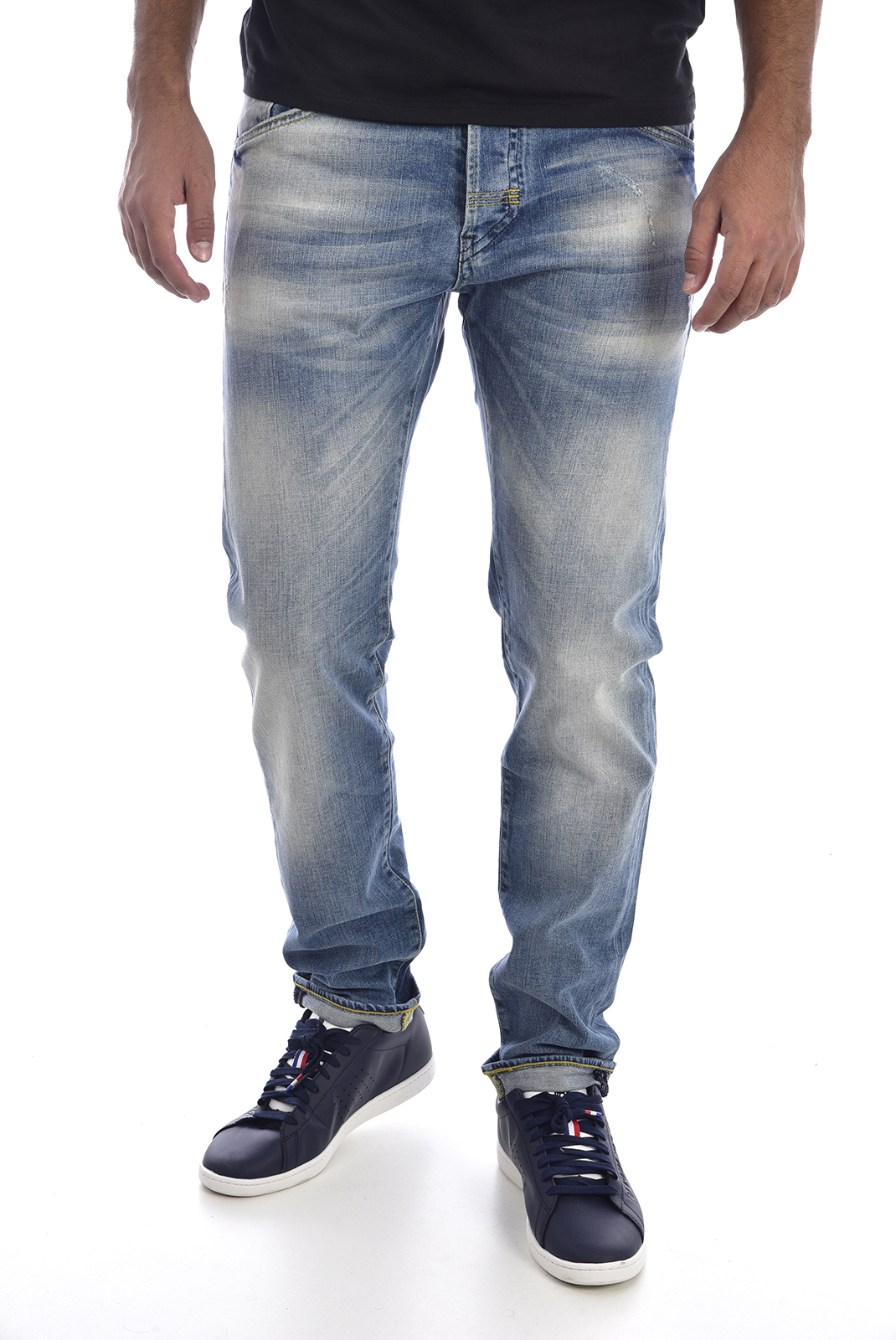 Jeans bleu stretch regular pour homme Meltin Pot - D1577