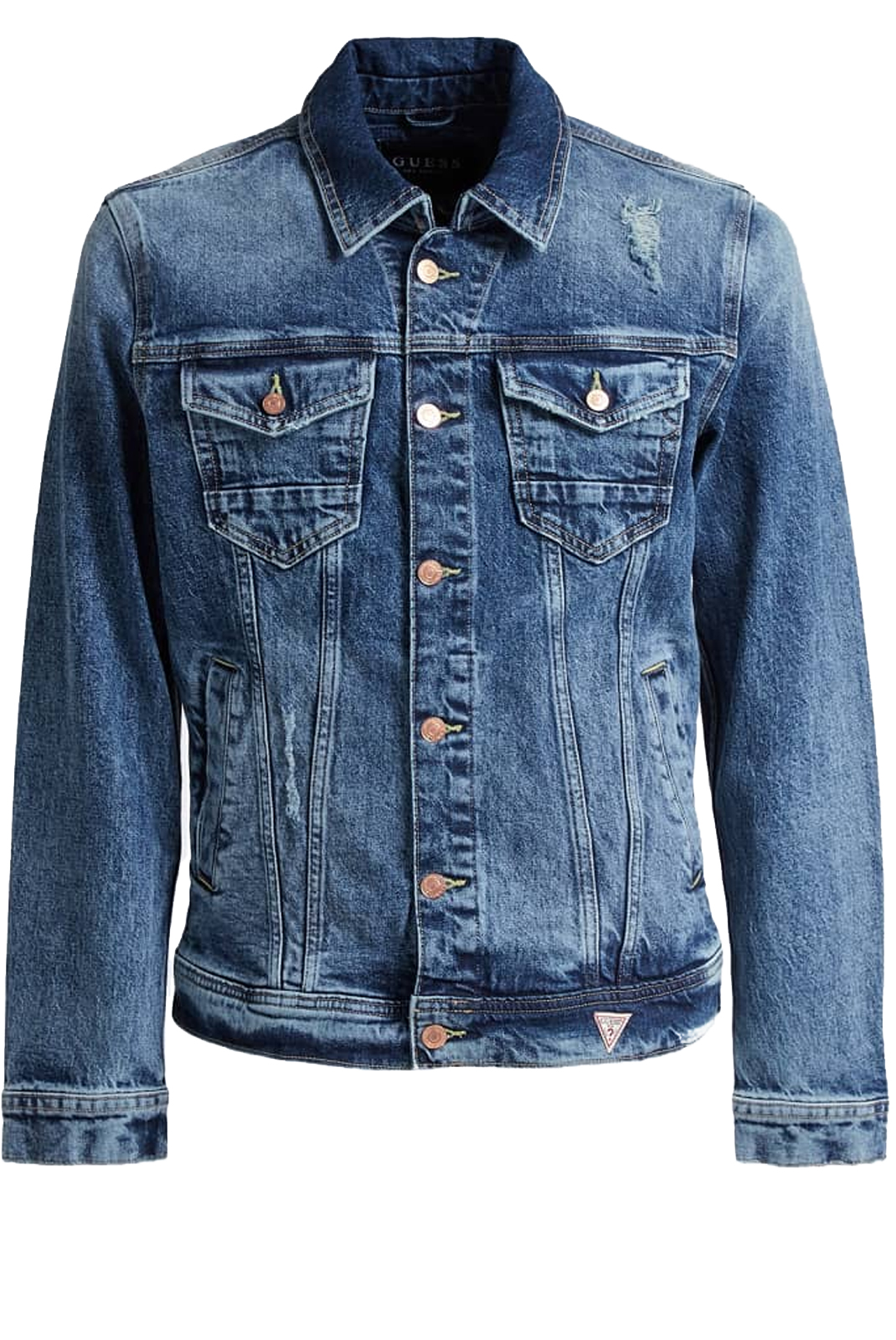 Veste en jean pour homme bleu denim Guess - M92n14