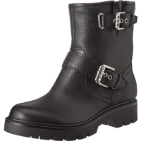 Bottines noir en cuir Guess pour femme - FL8RHIELE10