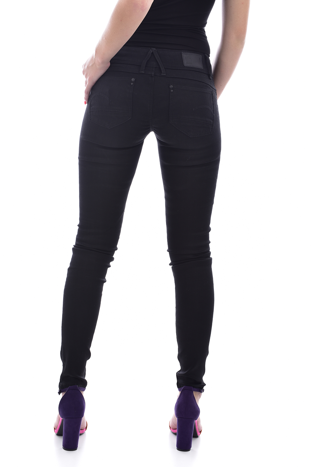 Jeans denim noir slim G-star - 60885.6009.082