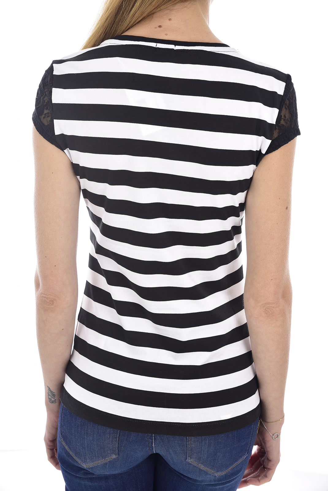 Tee-shirt marinière stretch Guess - W64i1