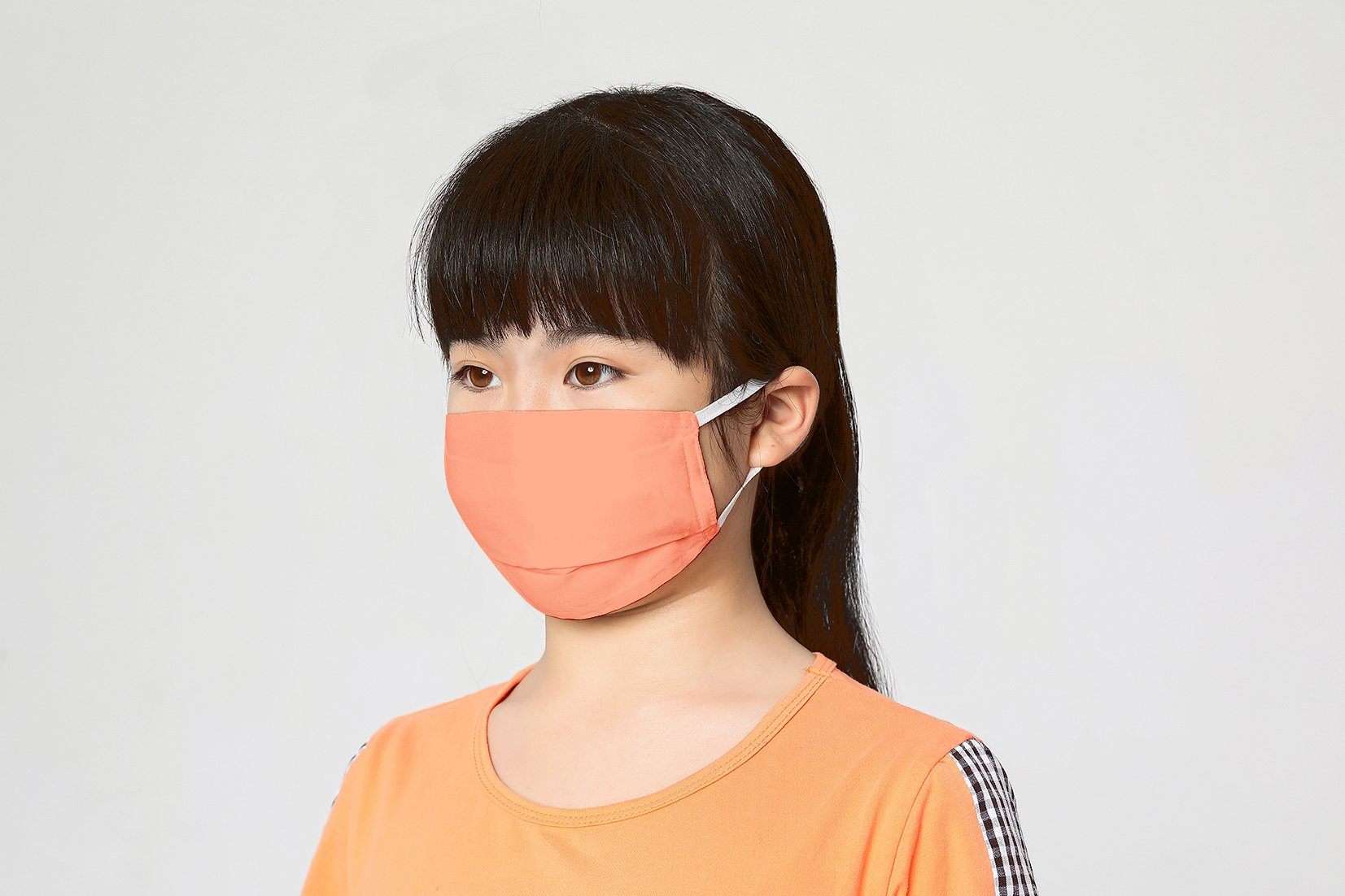 &#127467;&#127479; Masque Barrière Norme Française Afnor - Masque Enfant Rose 6/11ans 
