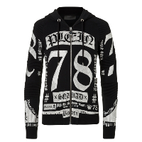 Veste noir avec capuche Philipp Plein - P17c Mjo0039