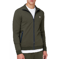 Sweat Zippé Vert Regular Fit M0yq80 K7on0 Guess 