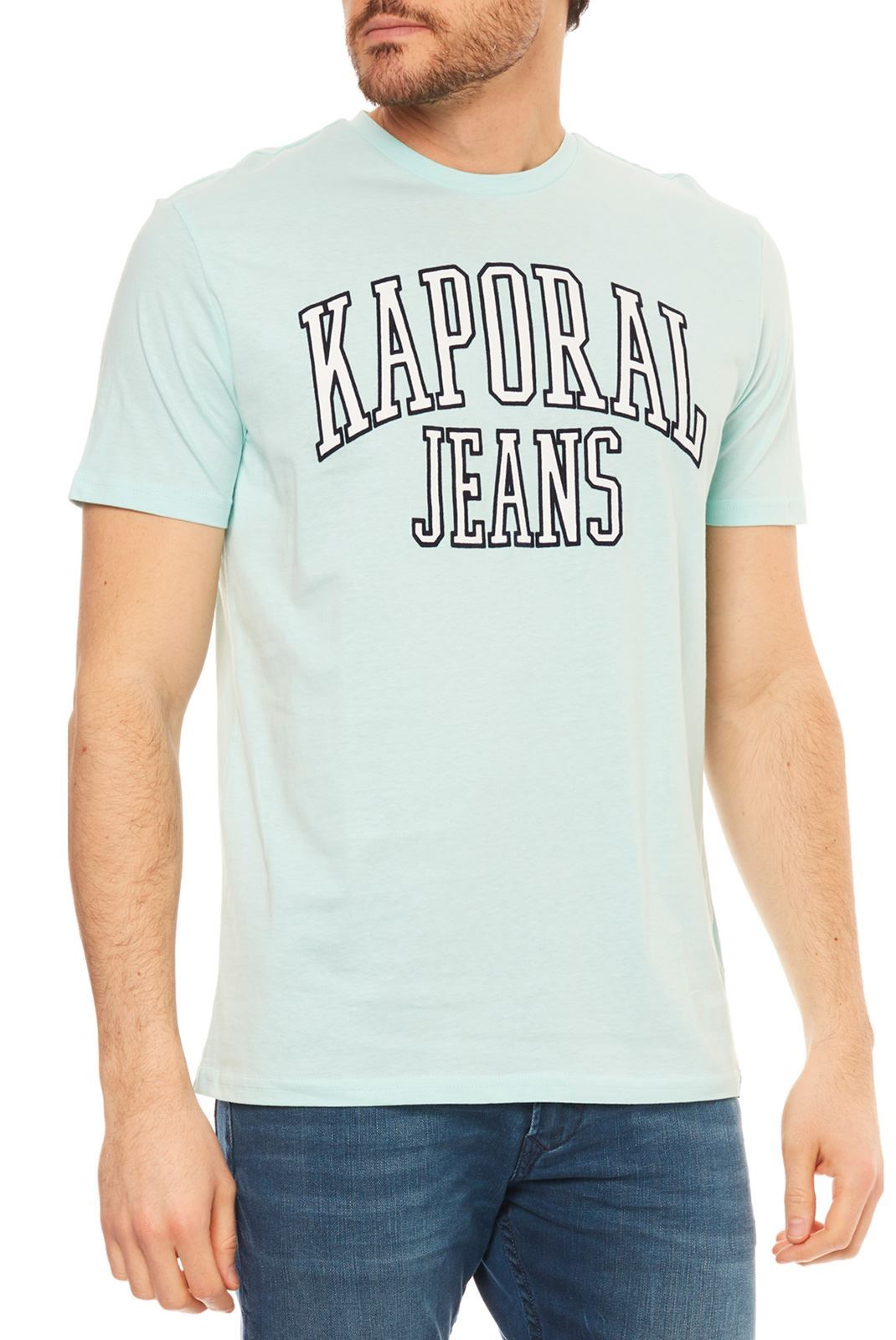 Kaporal Tee-shirt Bleu Parc À Manches Courtes