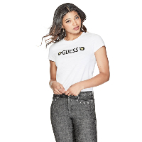 Guess Tee-shirt Blanc Logo W73i0 Er2k30 