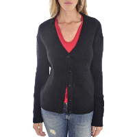 Gilet noir chaud d'hiver - dos brodé pour femme - Guess O94r04z1u30