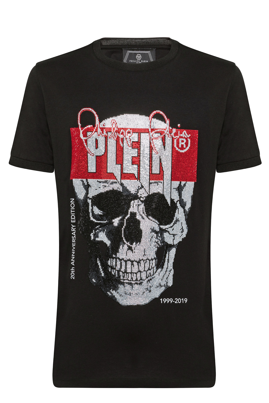 Tee-shirt Platine Noir Mtk3678 Philipp Plein - PRIX FOU