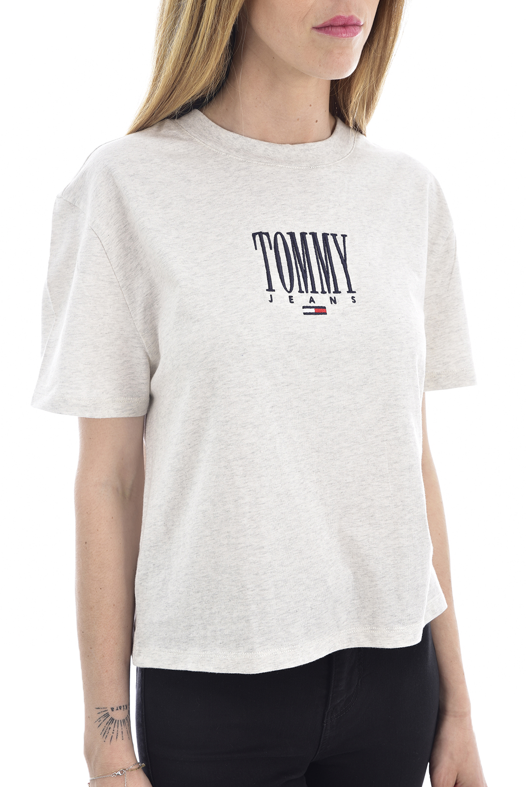 Tee-shirt gris à manches courtes Tommy Jeans - DW06721