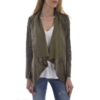 Veste chic en cuir regular femme - Guess W92L74 