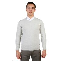 TRUSSARDI JEANS 32M02INT2 - PULL GRIS élégant à COL V homme