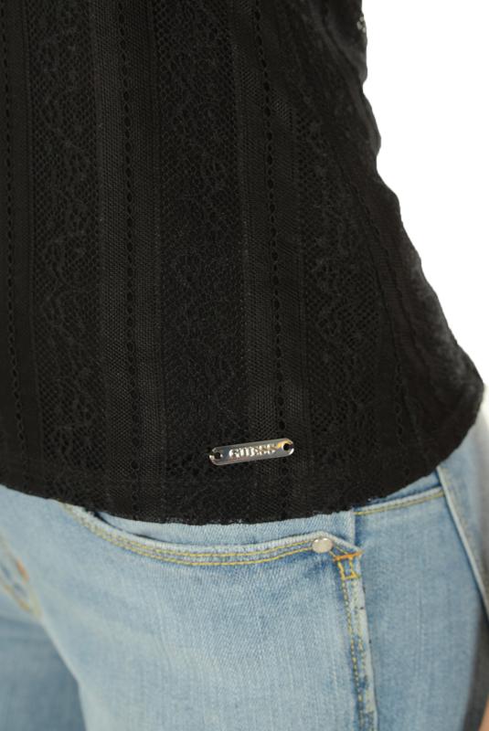 Guess Top Glamour Dentelle Noir W64p32 