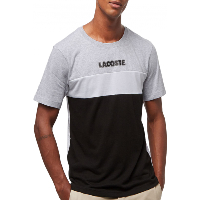 Tee-shirt gris coton jersey Lacoste homme