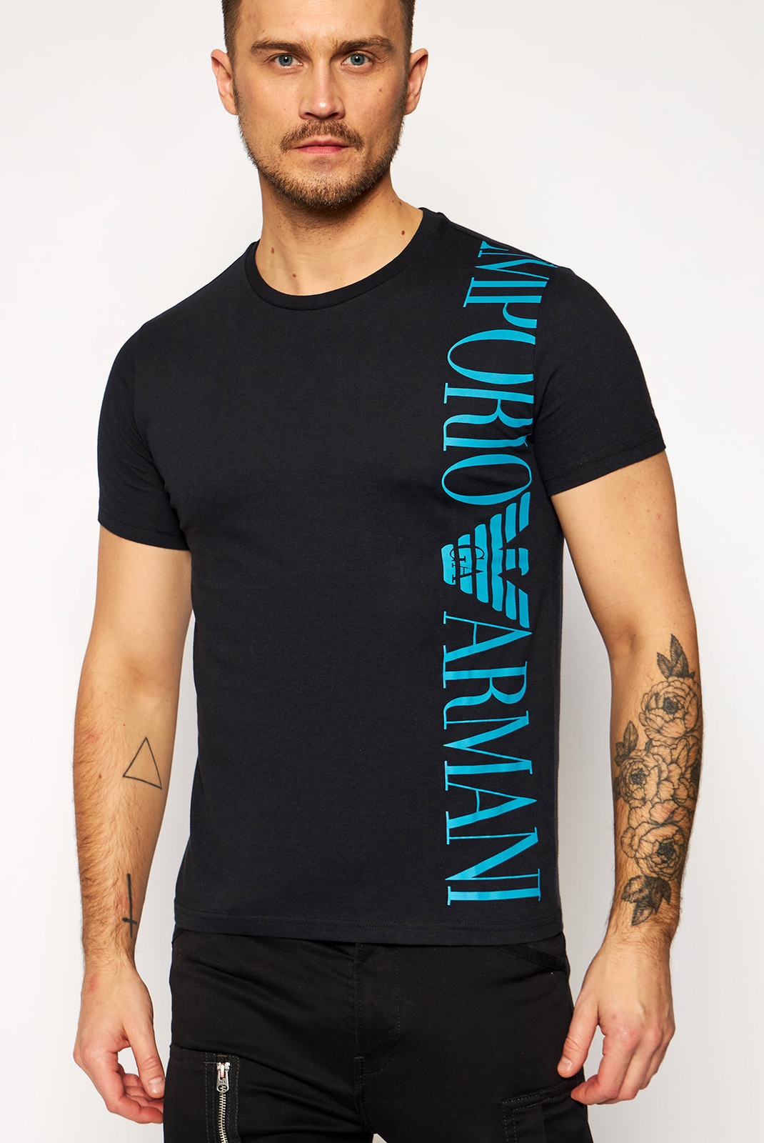  Tee-shirt noir regular fit Emporio Armani homme - 211831