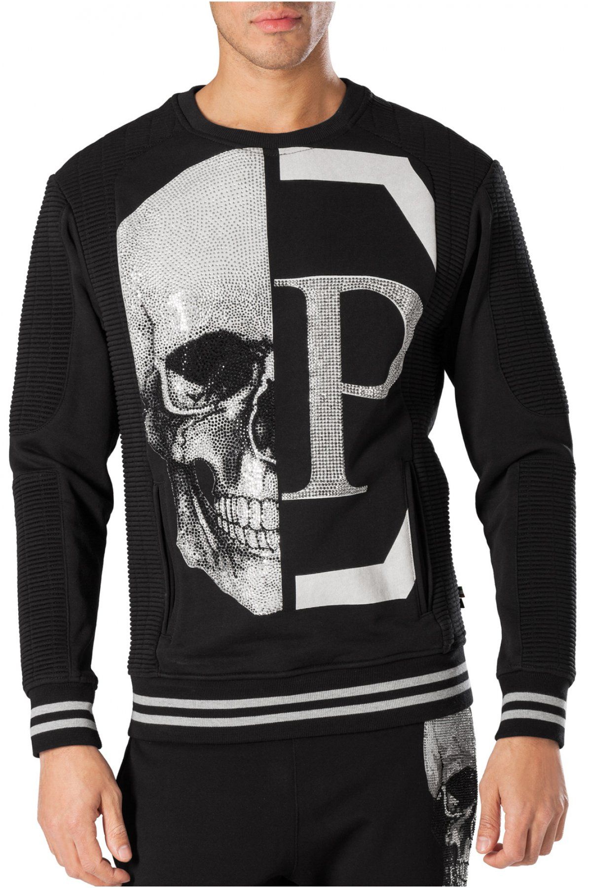 Sweat noir Philipp Plein - hoshi Mjo0144 